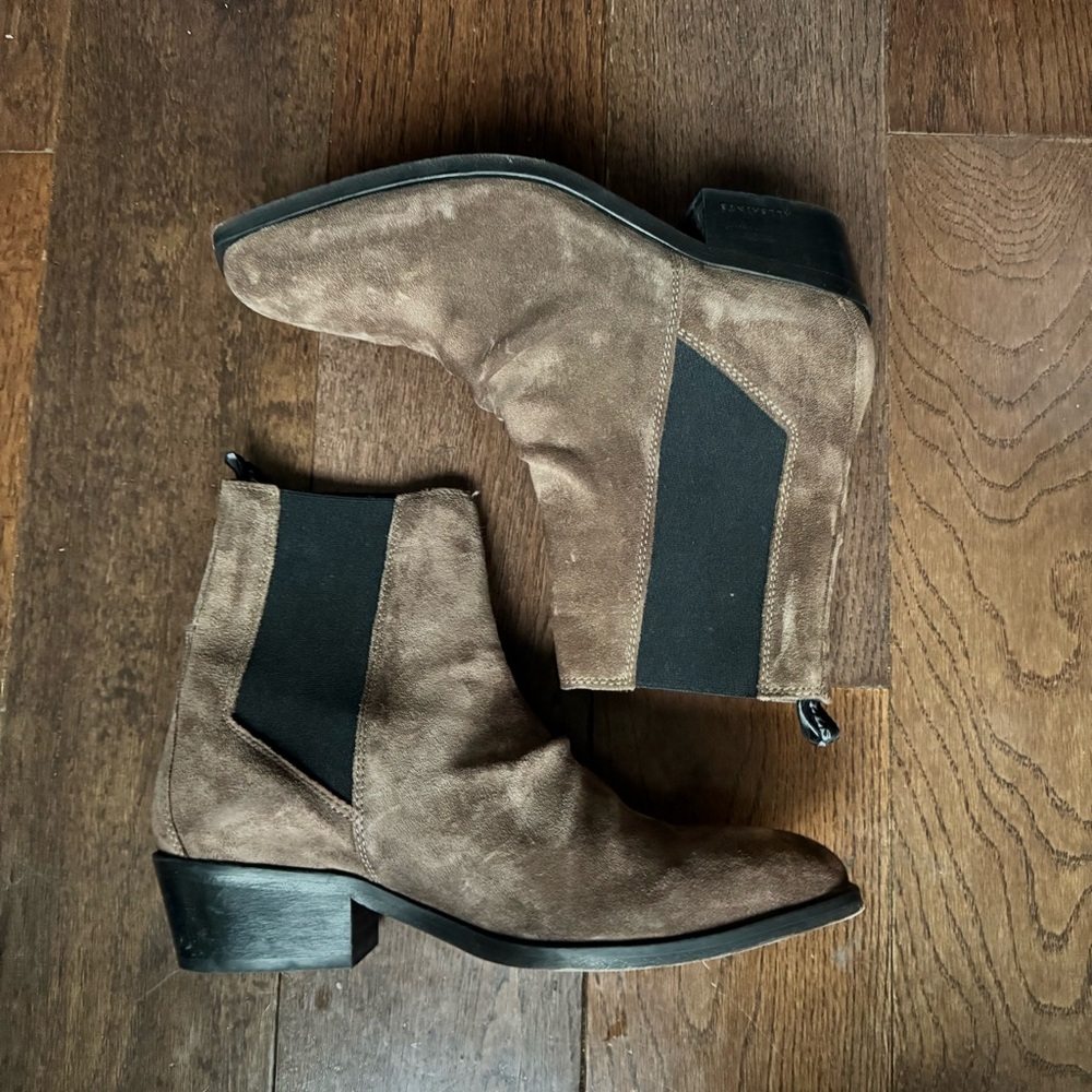 All Saints Brown Ankle Boots - Picture 3 of 5